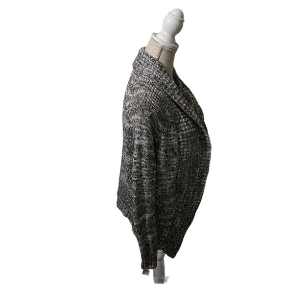 Urban Outfitters BDG Black & White Open-Front Asymmetric Hem Shrug Cardigan Sm - Picture 5 of 10